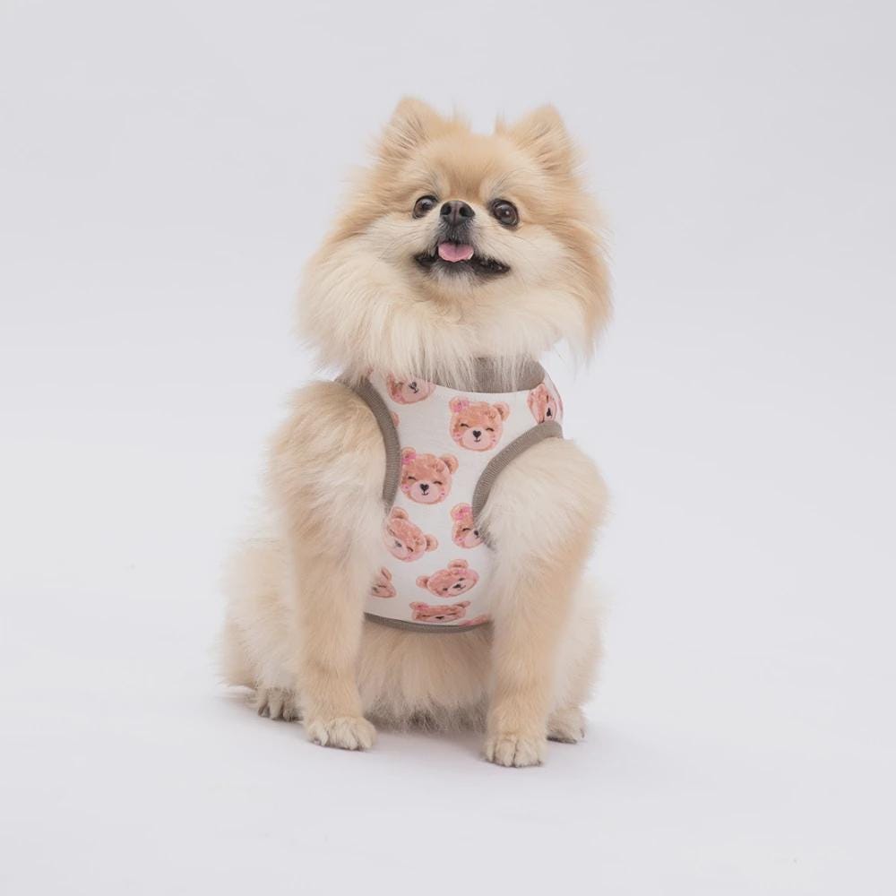 Cute Bears Dog Shirt Adorable Bear Print Pet Clothes Soft Puppy Outfit for Small Dogs Lightweight Summer Dog Tee Kawaii Dog Apparel