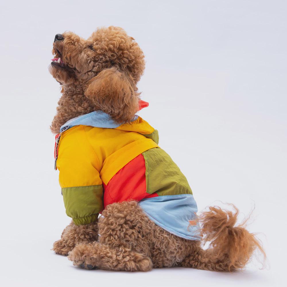 Colorful Dog Raincoat: Waterproof Lightweight Pet Jacket for Small-Large Dogs