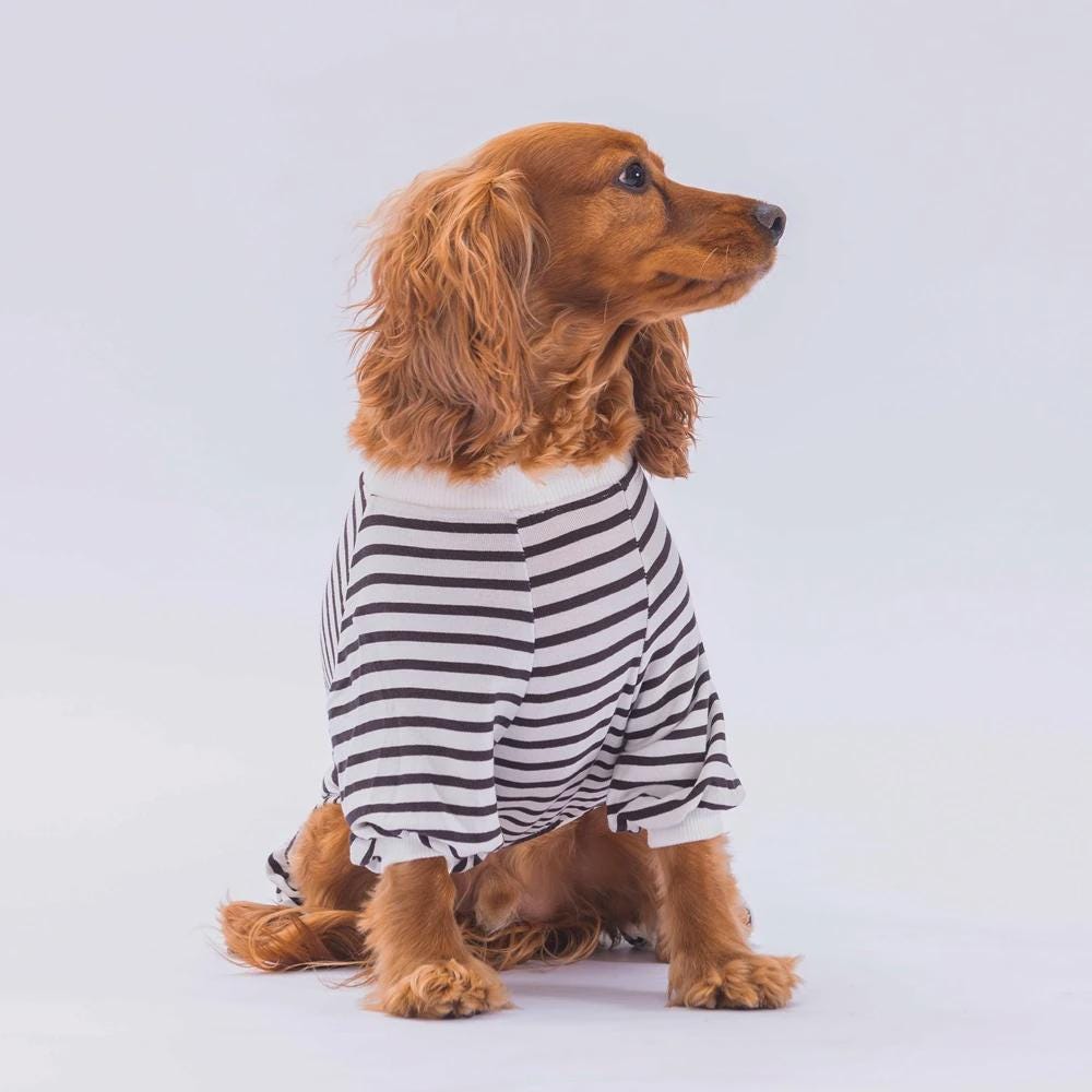 Let Me Sleep Dog Pajama Jumpsuit - Black, Soft & Cozy Sleepsuit for Dogs