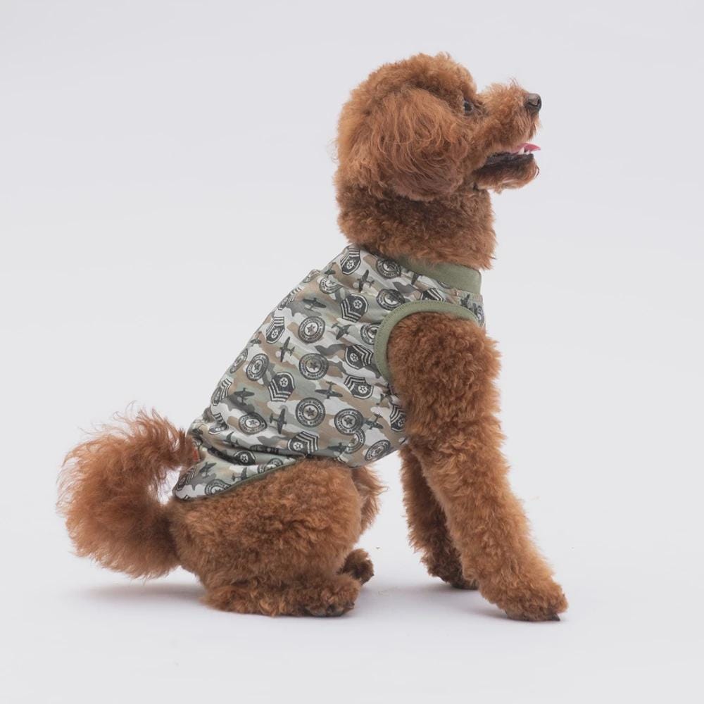 Camouflage Dog T-Shirt: Military Style Lightweight Pet Clothes