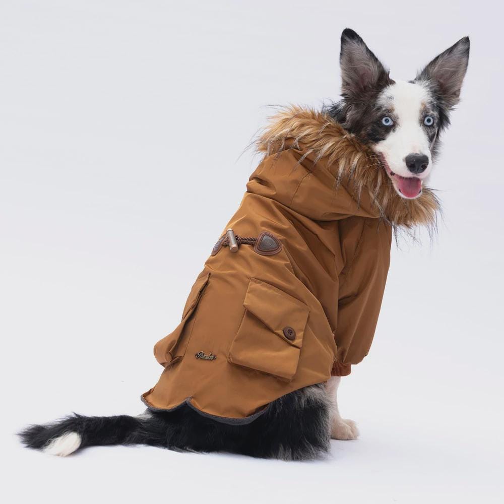 Large Breed Dog Raincoat: Waterproof Lightweight Pet Jacket with Hood