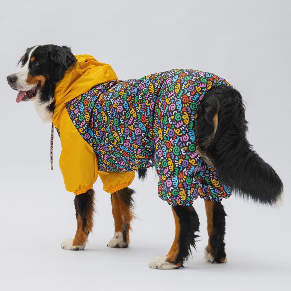Waterproof Dog Raincoat: Adjustable Fit, Lightweight Outdoor Jacket for All Breeds