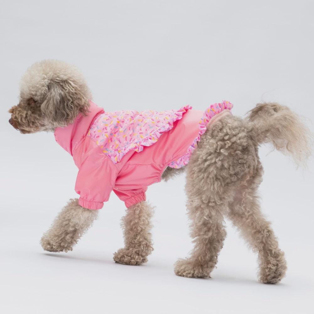 Pink Dog Raincoat: Waterproof Pet Jacket with Hood - Small/Medium Dogs