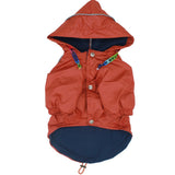 Orange Pluvia Small & Medium Breed Raincoat