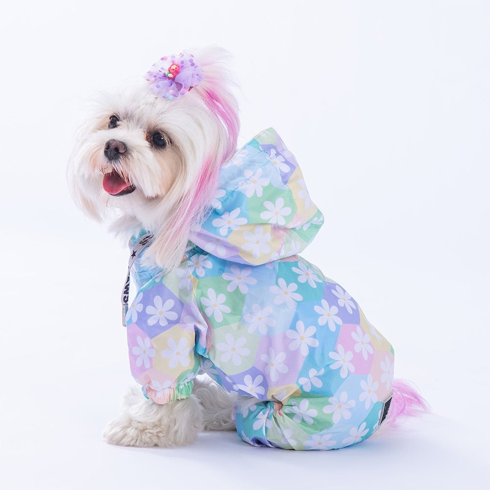 Flores Jumpsuit Raincoat Small & Medium Breed