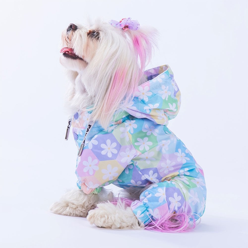 Flores Jumpsuit Raincoat Small & Medium Breed