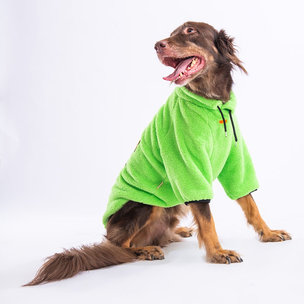 Green Just Be Cool Large Breed Sweatshirt