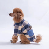 - Royal Blue Chicago Checks Jacket