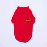 Red Wow Ribbed Sweatshirt