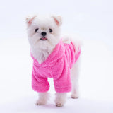 Pink Lucca Teddy Hoodie Small & Medium Breed