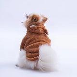 Brown Lucca Teddy Hoodie Small & Medium Breed