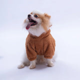 Brown Lucca Teddy Hoodie Small & Medium Breed