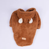 Brown Lucca Teddy Hoodie Small & Medium Breed