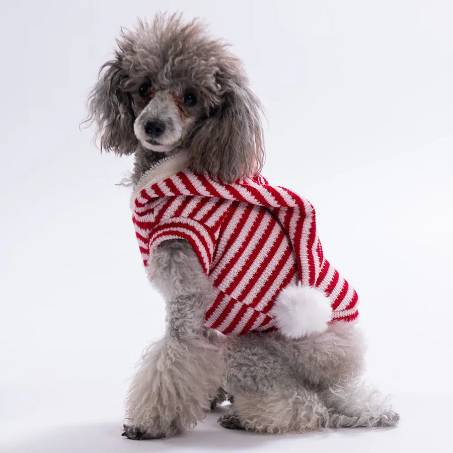 -Candy Cane Vest Sweatshirt