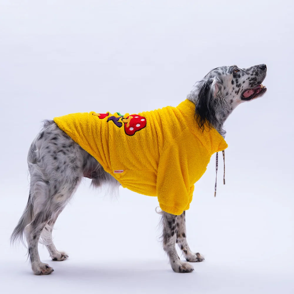 Yellow Porto Cozy Large Breed Sweatshirt