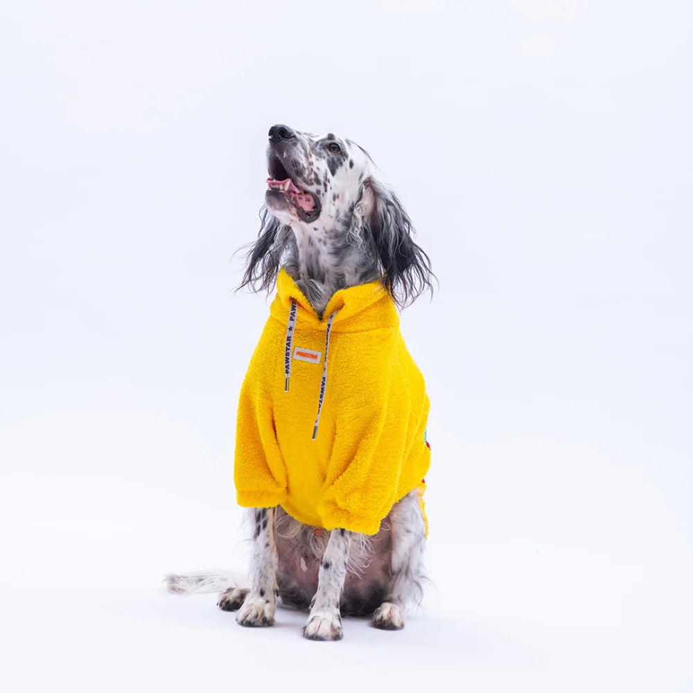 Yellow Porto Cozy Large Breed Sweatshirt