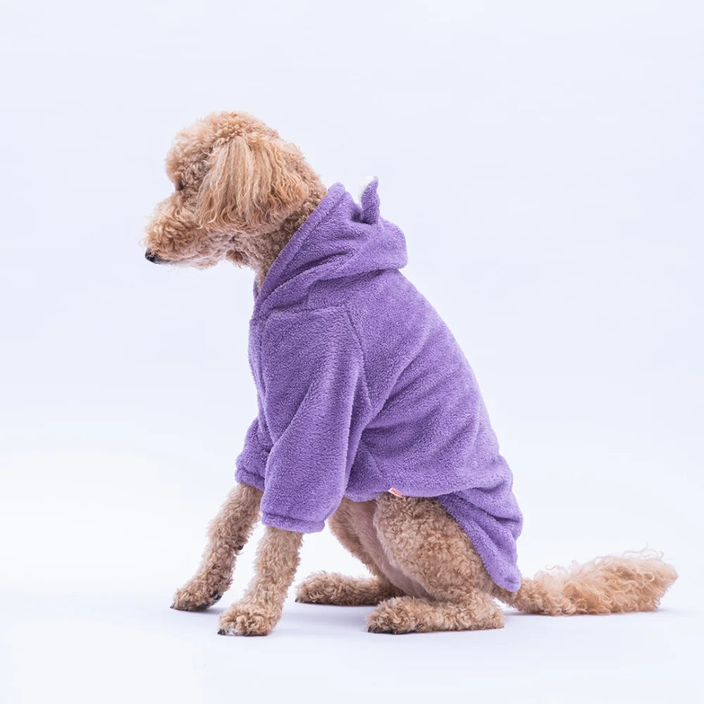 Lilac Lucca Teddy Large Breed Hoodie