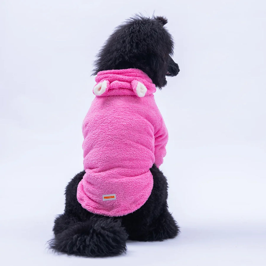 Pink Lucca Teddy Large Breed Hoodie
