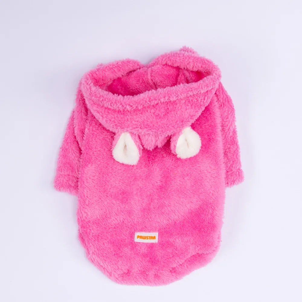 Pink Lucca Teddy Large Breed Hoodie