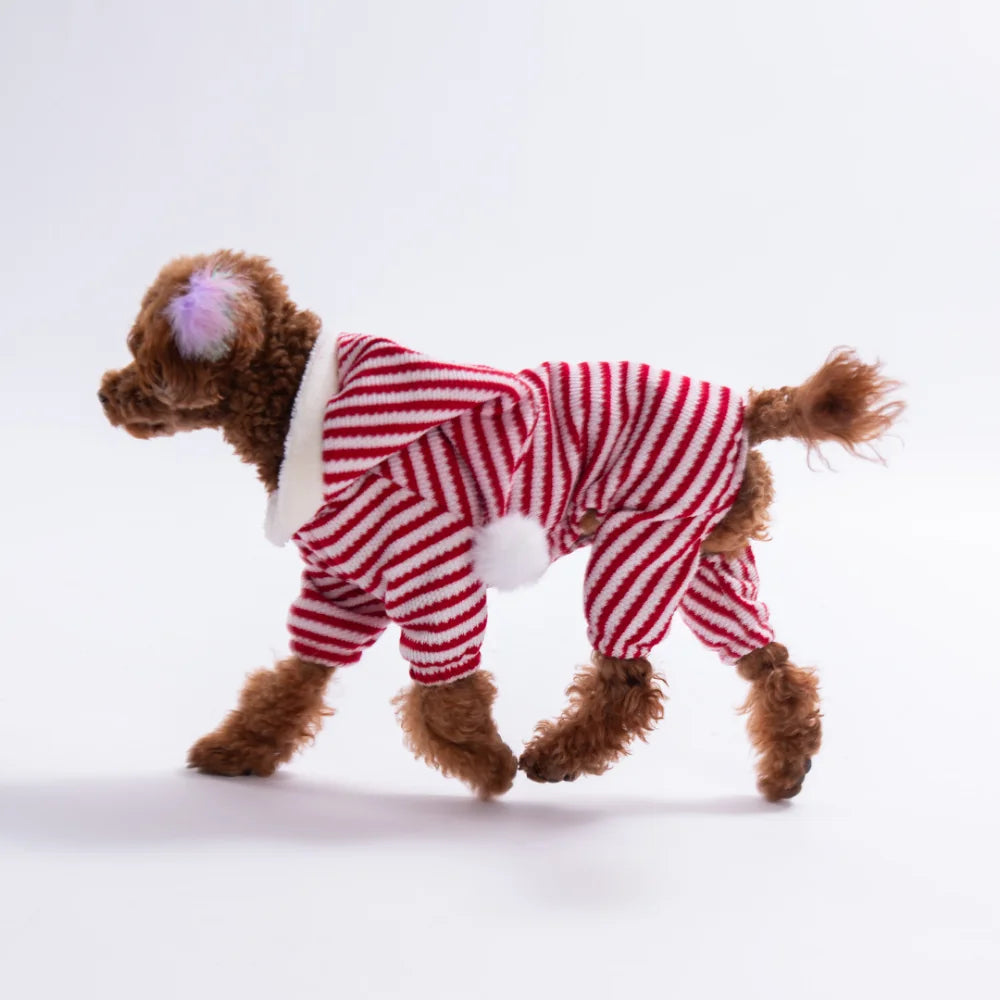 - Elf Stripe Hooded Jumpsuit