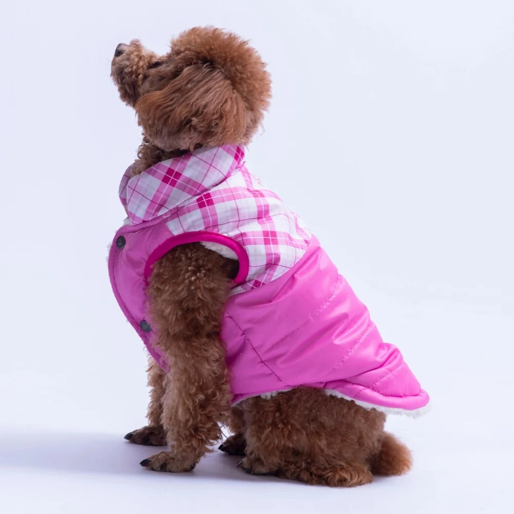 Pink Plaid Vest Small & Medium Breed