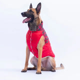 Red Plaid Large Breed Vest