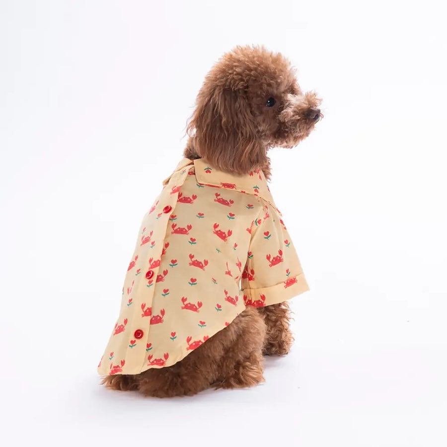 Coral Charm Patterned Shirt
