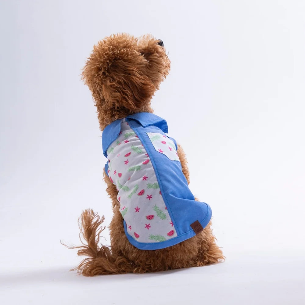 Ruby Slice Patterned Denim Shirt