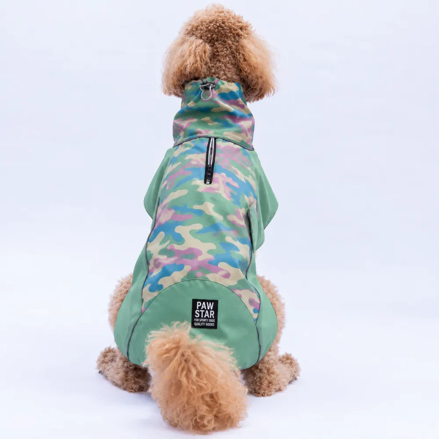 Mint Salento Patch Medium & Large Breed Raincoat