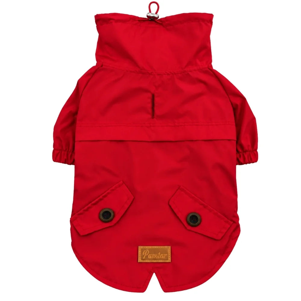 Red Glasgow Storm Raincoat Small & Medium Breed