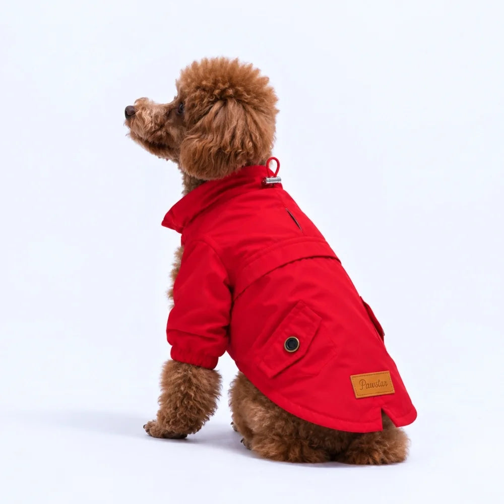 Red Glasgow Storm Raincoat Small & Medium Breed