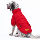 Red Glasgow Large Breed Raincoat