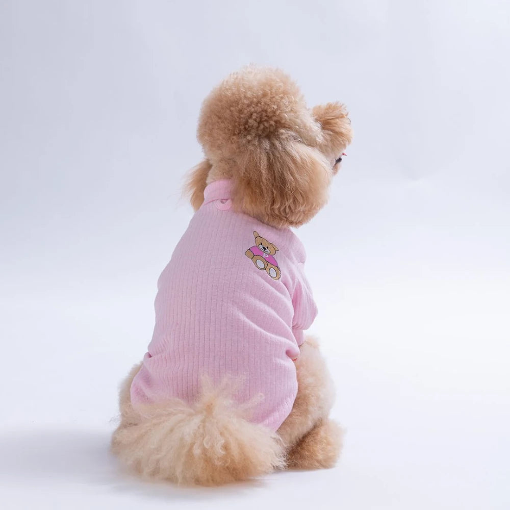 - Pink Teddy Wood Sweatshirt