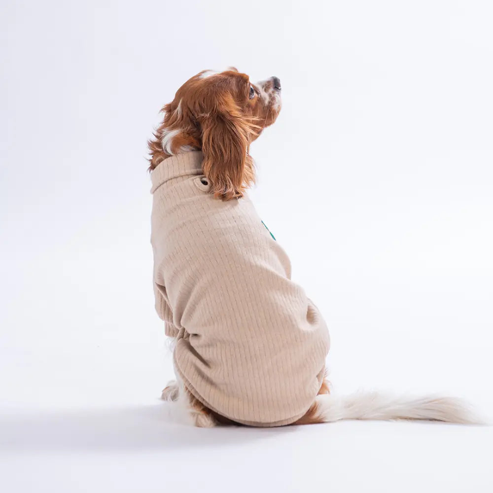 -Bej Teddy Wood Sweatshirt
