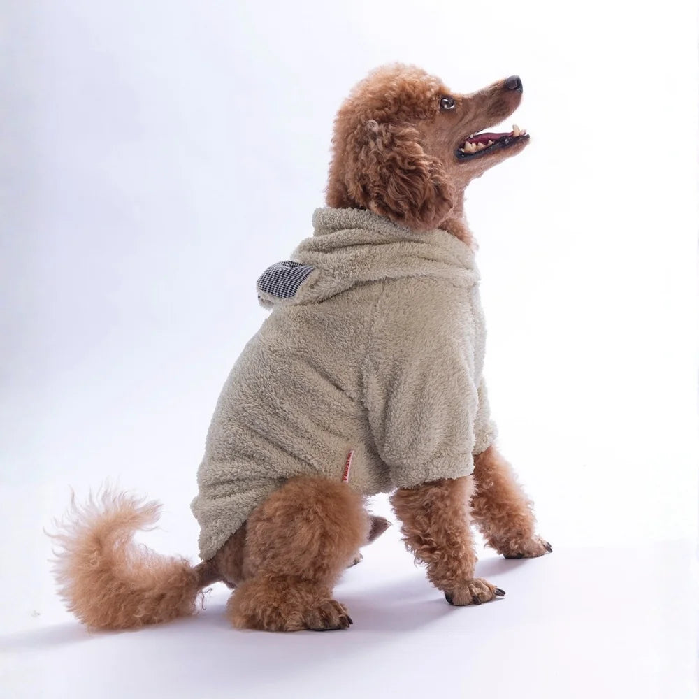 Light Beige LuccaTeddy Hoodie