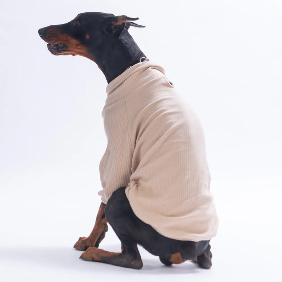 - Beige Teddy Wood Big Sweatshirt