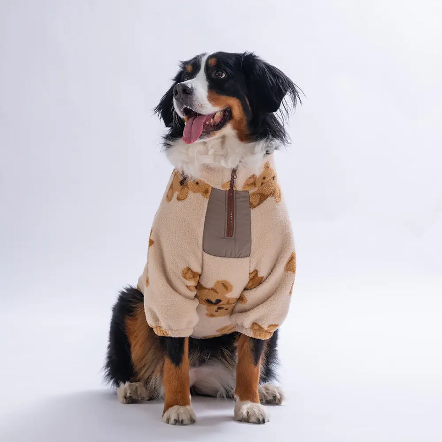 - Ecru Gentle Bruno Big Sweatshirt