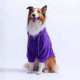 Purple Lisbon Happy Large Breed Sweatshirt