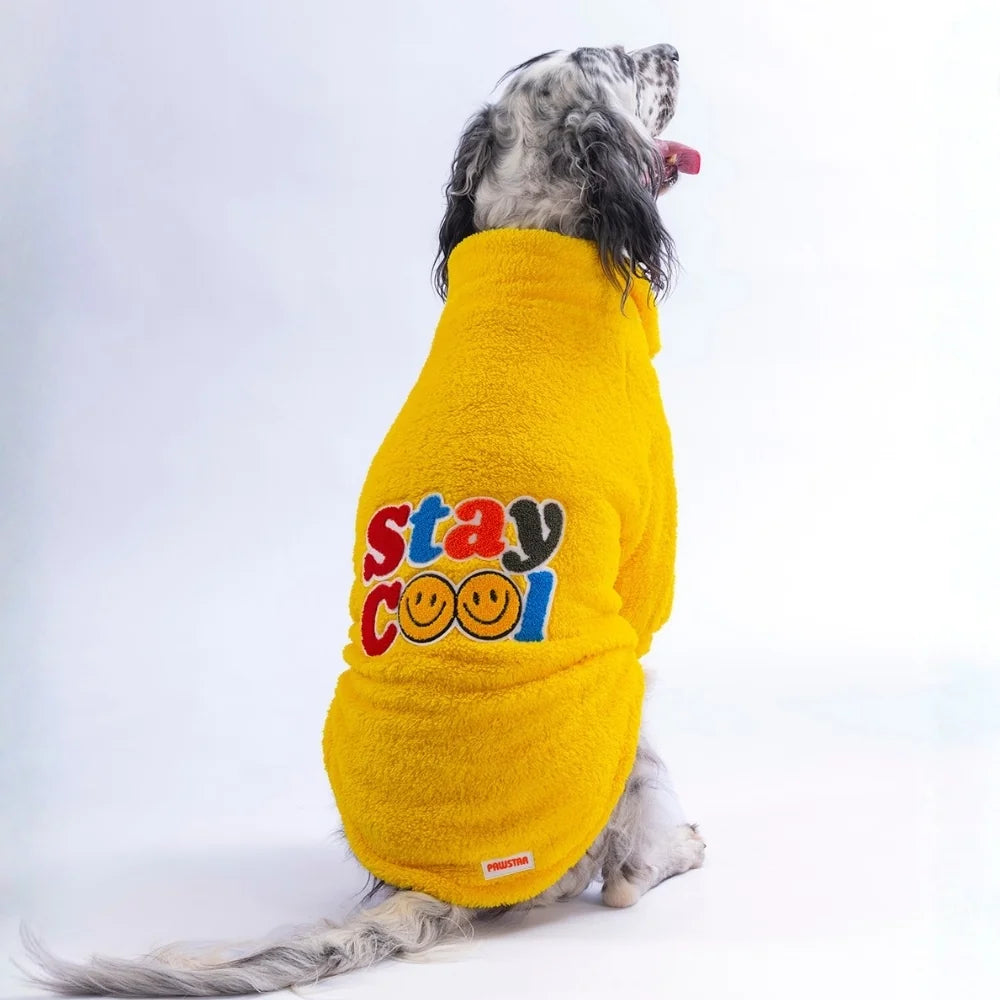 Yellow Miami Stay Large Breed Sweatshirt