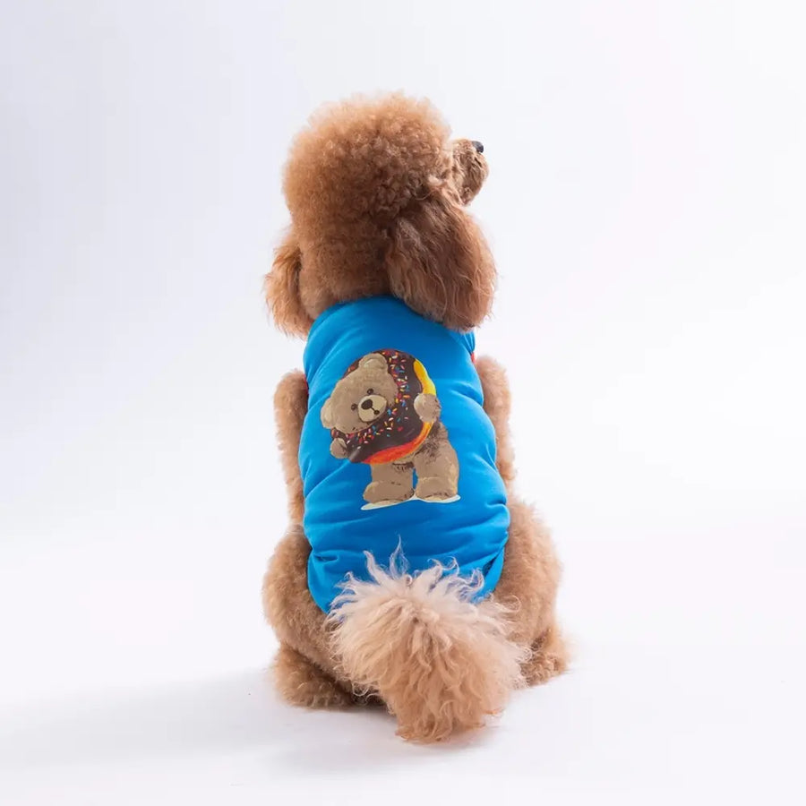 Blue Donut Teddy Tee