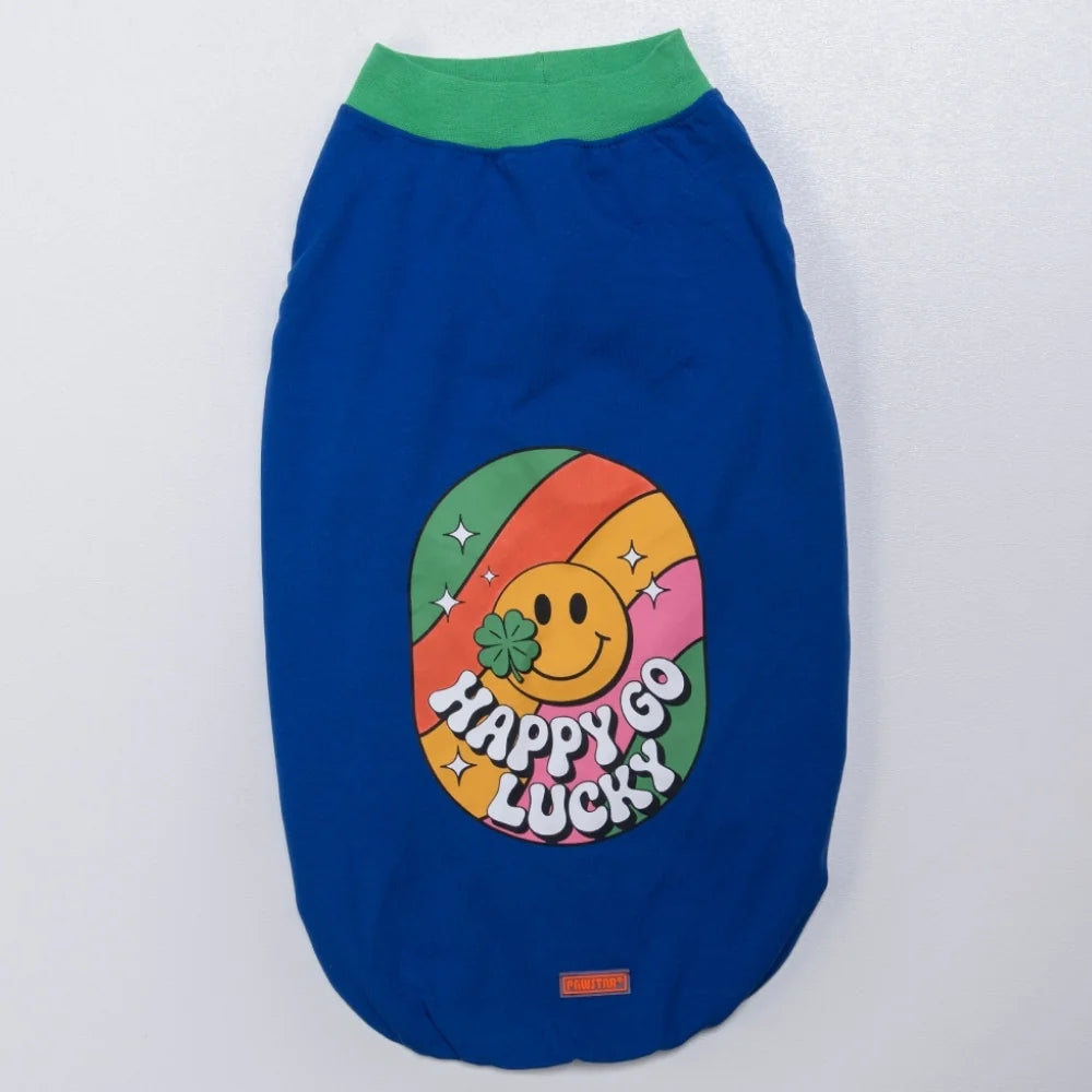 Blue Happy Go Large Tee