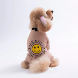 Brown Smile Pajama Jumpsuit