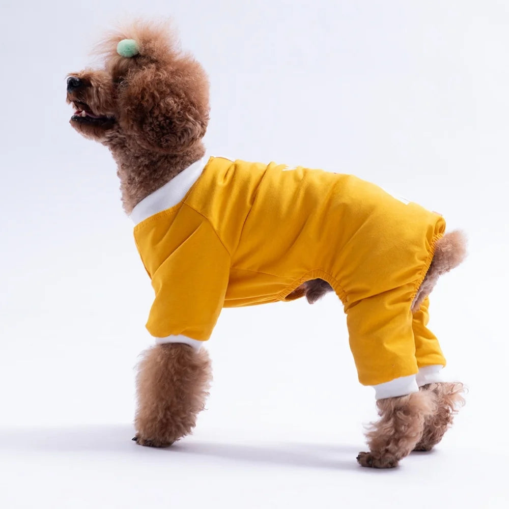 Yellow What The Duck Pajama Jumpsuit