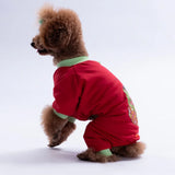 Red Stay Groovy Pajama Jumpsuit