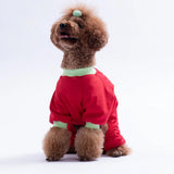 Red Stay Groovy Pajama Jumpsuit