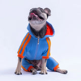 Blue Denver Track Jumpsuit