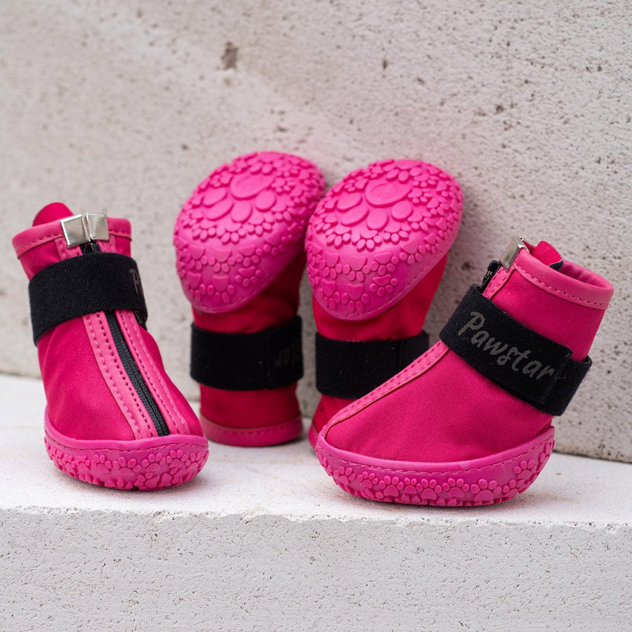 Fuchsia Dog Shoes