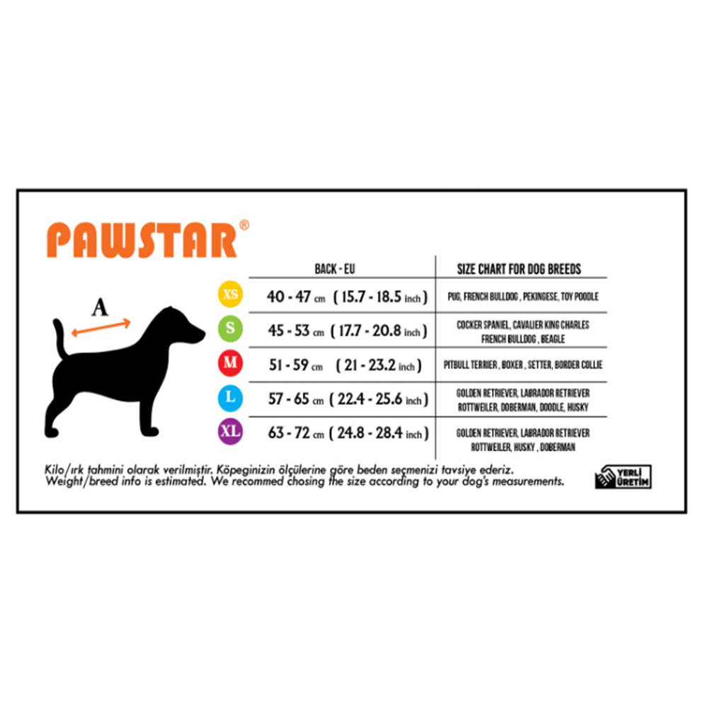 Orange Salento Patch Medium & Large Breed Raincoat