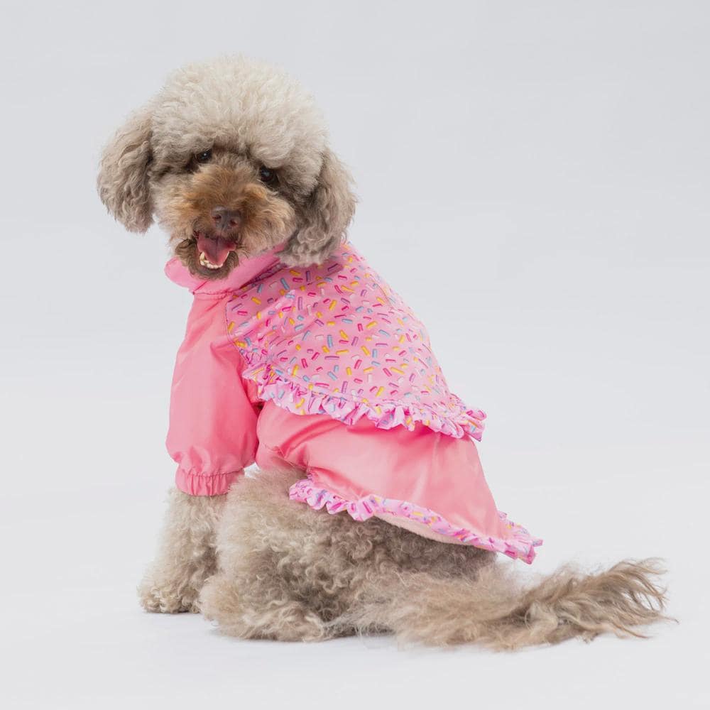 Pink Hooded Raincoat