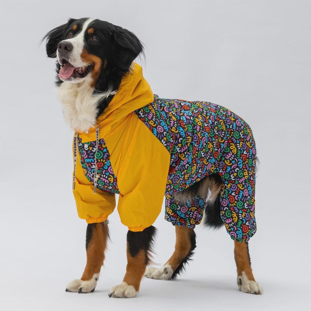 Waterproof Dog Raincoat: Adjustable Fit, Lightweight Outdoor Jacket for All Breeds